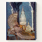 Carnet chouette rêveuse volant la nuit (Dos)