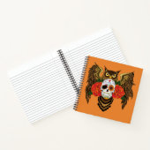 Carnet Chouette Rose crâne sucre (Intérieur)