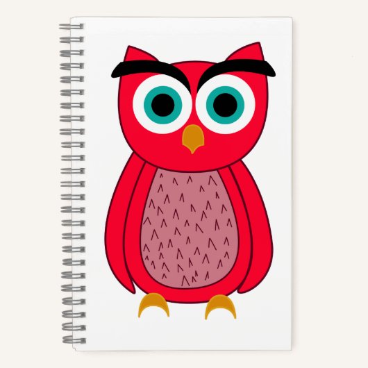 Carnet Chouette Rose Mignonne (Recto)