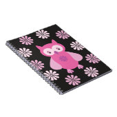 Carnet chouette rose mignonne (Côté Droit)