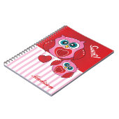 Carnet Chouette Saint-Valentin (Côté gauche)