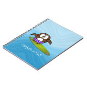 Carnet chouette surfeur (Côté gauche)
