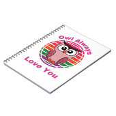 Carnet Chouette t'aime toujours (Côté gauche)