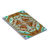 Carnet Chouette tirée à la main Mandala (Côté Droit)