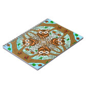 Carnet Chouette tirée à la main Mandala (Côté gauche)