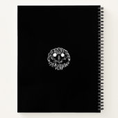 Carnet Chouette tribale noire et blanche (Dos)