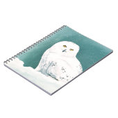 Carnet Chouette Turquoise de neige de l'Arctique (Côté gauche)