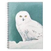 Carnet Chouette Turquoise de neige de l'Arctique (Devant)