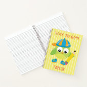 Carnet Chouette verte cool, voie à suivre (Intérieur)