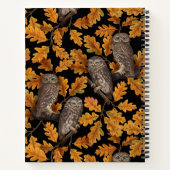 Carnet Chouettes d'automne sur noir (Dos)