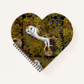 Carnet Chouettes, fougères, chênes et baies 2 (Devant)