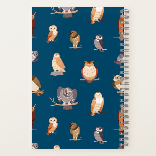 Carnet Chouettes mignonnes (Verso)