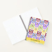 Carnet Chouettes mignonnes, Chouette Motif, Chouettes col (Intérieur)