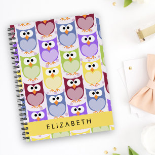 Carnet Chouettes mignonnes, Chouette Motif, Chouettes col