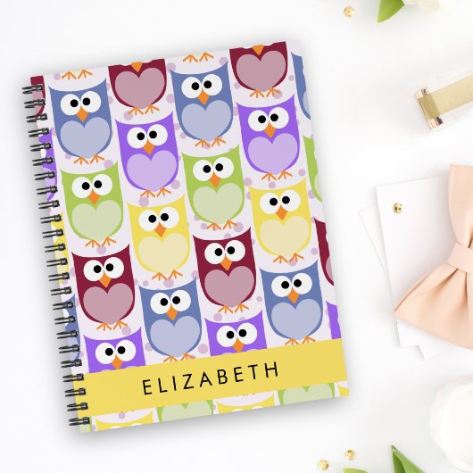 Carnet Chouettes mignonnes, Chouette Motif, Chouettes col