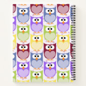 Carnet Chouettes mignonnes, Chouette Motif, Chouettes pou (Dos)