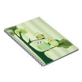 Carnet Chouettes vertes (Côté Droit)