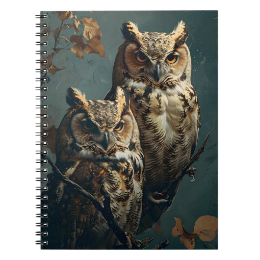 Carnet Chouettes vintages (Devant)