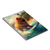 Carnet Chow Chow Beach Plage Surf Peinture (Côté Droit)