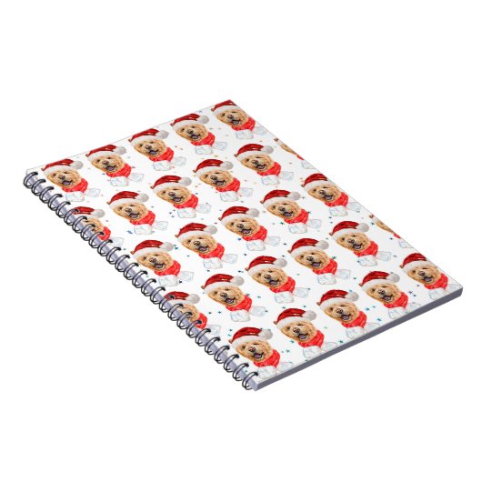 Carnet Chow Chow Chow Motif de Noël (Côté Droit)