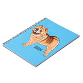 Carnet Chow Chow dog cartoon (Côté gauche)
