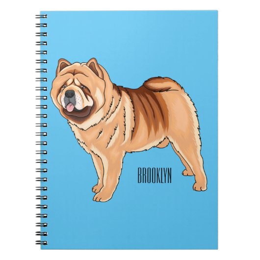 Carnet Chow Chow dog cartoon (Devant)