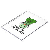 Carnet Choy Pour Le Monde Drôle De Bok Choy Veggie Pun (Côté gauche)