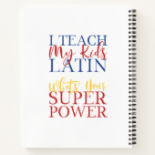 Carnet Chrétien classique Mère d'école maternelle (Dos)