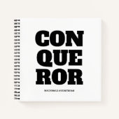 CARNET chrétien CONQUEROR (Devant)