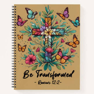 Carnet Chrétien transformé | Romains 12:2 Floral