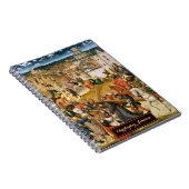 Carnet Christ portant la Croix Art ancien Monogramme doré (Côté Droit)