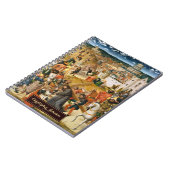 Carnet Christ portant la Croix Art ancien Monogramme doré (Côté gauche)