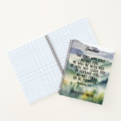Carnet Christian Bible Verse Aquarelle Montagnes Nom (Intérieur)