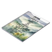 Carnet Christian Bible Verse Philippians 4 8 Paysage (Côté gauche)