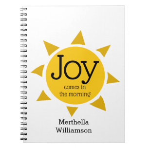 Carnet Christian JOY VIENT LE MATIN Personnalisé