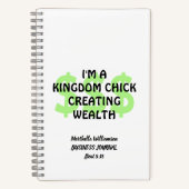 Carnet Christian KINGDOM CHICK Femme Entrepreneur (Recto)