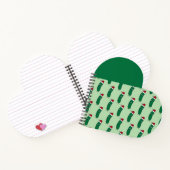 Carnet Christmas Dill Pickle wearing a Santa Hat (Intérieur)