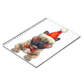 Carnet Christmas French bulldog (Côté gauche)