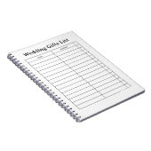 Carnet Christmas Gift List Notepad (Côté Droit)