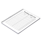 Carnet Christmas Gift List Notepad (Côté gauche)