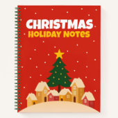 Carnet Christmas Holiday Notebook – Lined Notes (Devant)