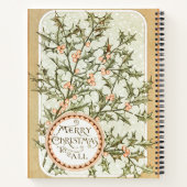 Carnet Christmas Holly Jolie Antique Salutation (Dos)