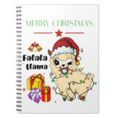 Carnet Christmas Llama Notebook (Devant)