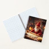 Carnet Christmas Norwegian Nisse Making Lefse, Notebook (Intérieur)