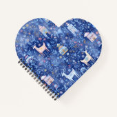 Carnet Christmas Notebook – Whimsical Spiral Design (Devant)