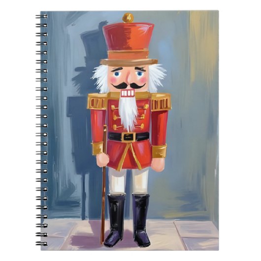 Carnet Christmas Nutcracker | Red Soldier Watercolor (Devant)