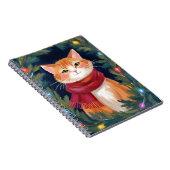 Carnet Christmas Orange Cat Festive Pet (Côté Droit)
