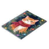 Carnet Christmas Orange Cat Festive Pet (Côté gauche)