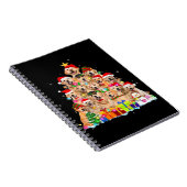 Carnet Christmas Pajama Golden Retriever Tree Xmas Gift D (Côté Droit)