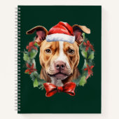 Carnet Christmas Pitbull (Devant)